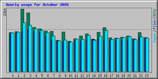 Hourly usage for October 2026